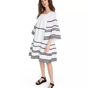 NWT Lisa Marie Fernandez X Target Ric Rac Bell Sleeve  Midi Dress XS/XXS